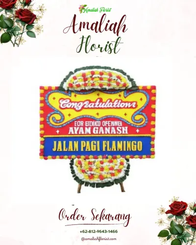 Bunga Papan Congratulation di Tamedan